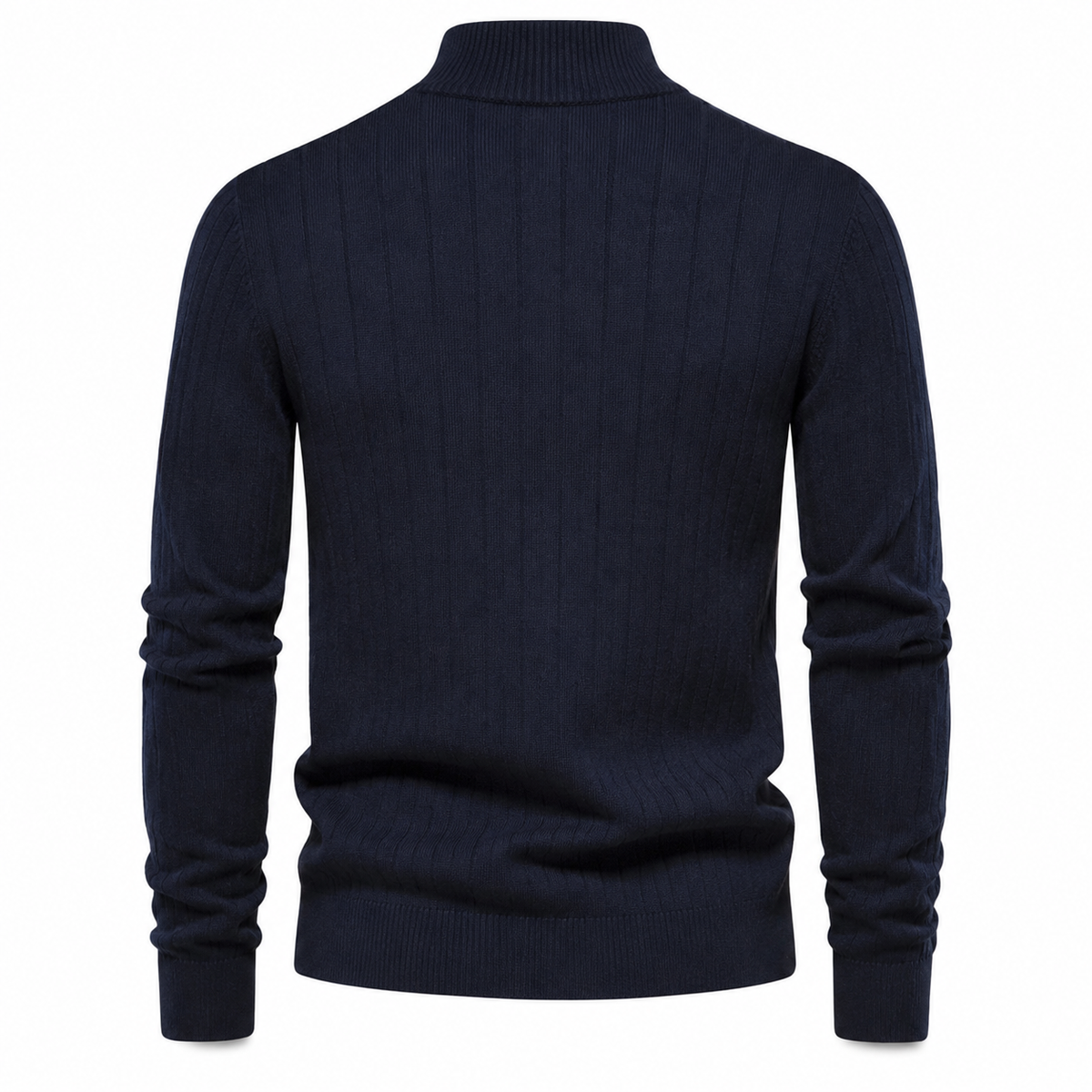 OUTLET™ Premium Ribbed Quarter-Zip Sweater