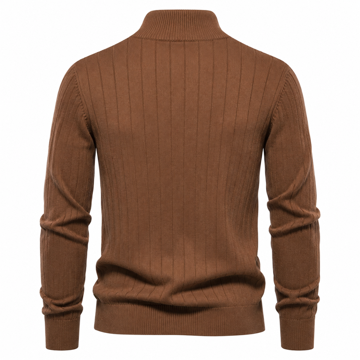 OUTLET™ Premium Ribbed Quarter-Zip Sweater