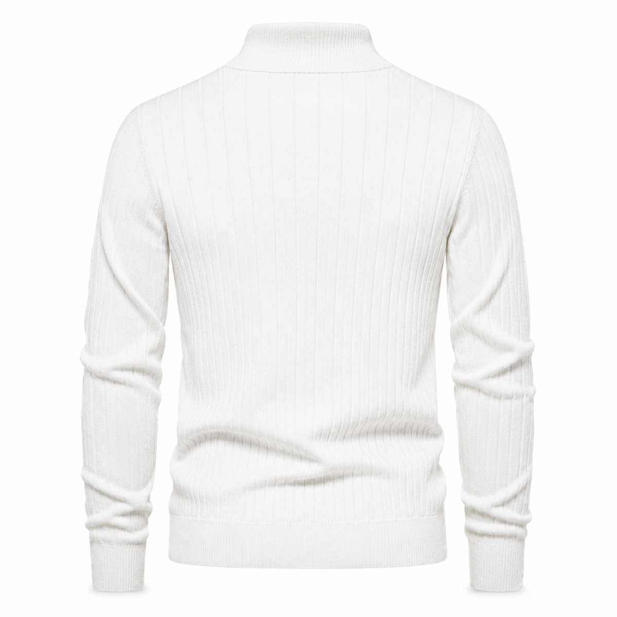OUTLET™ Premium Ribbed Quarter-Zip Sweater