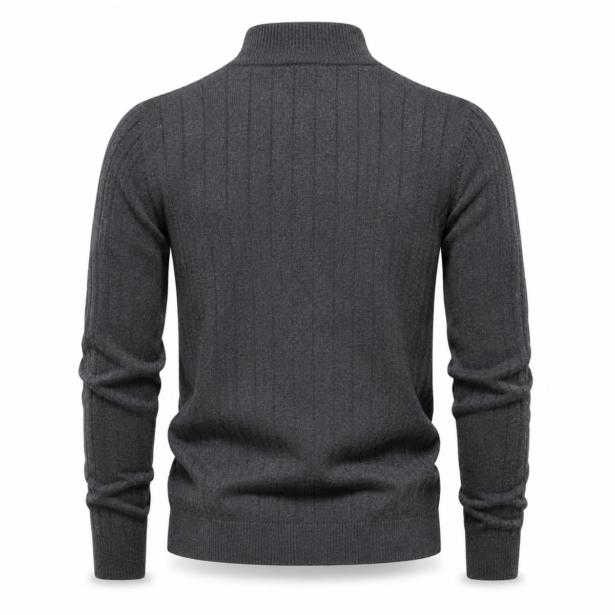 OUTLET™ Premium Ribbed Quarter-Zip Sweater