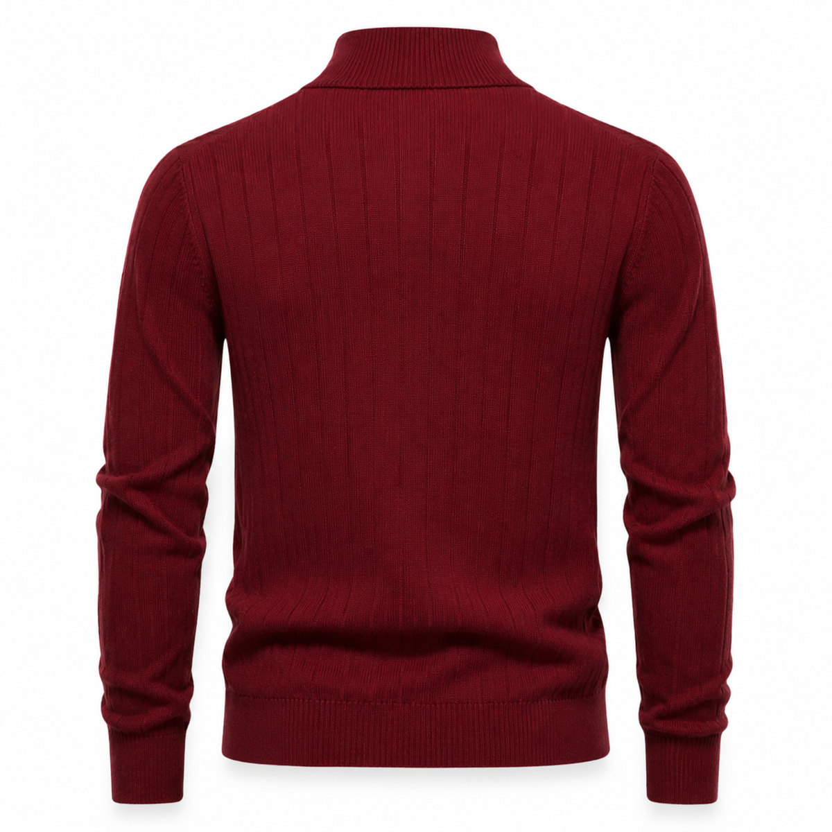 OUTLET™ Premium Ribbed Quarter-Zip Sweater